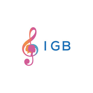 &ldquo;Creative music logo with human silhouettes and treble clef in gradient colors, IGB Later Logo, modern artistic design isolated on white background&rdquo;
