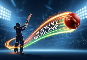 Hit it high touch the sky, india's fire will never die