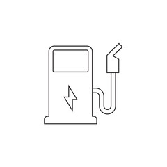 EV Charging Station Outline Icon