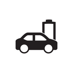 EV Car Low Battery Symbol