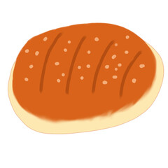 brown bread topped with sesame seeds