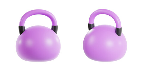3D Kettlebell Icon for Functional Fitness and Strength Training