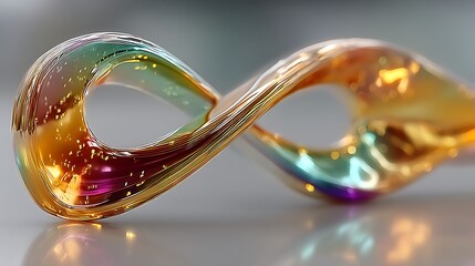 Abstract colorful infinity loop design high resolution image