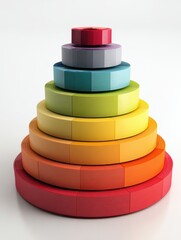 A chart form clipart, AI review element, isolated on white background  
