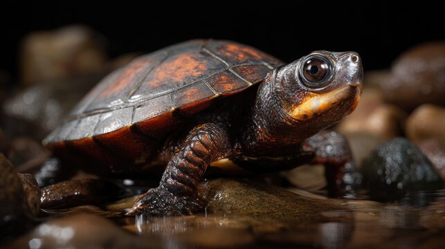 Detailed turtle photography