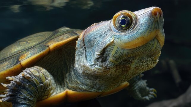 Beautiful Turtle Close-Up Image