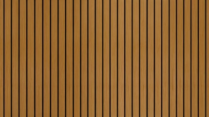 SEAMLESS wall panel pattern, slim vertical slats in medium brown wood with natural fluted texture, modern interior background for home & office, decorative accent wall or acoustic panel design.