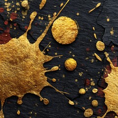 Beautiful metallic paint splash pattern high resolution image