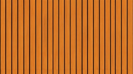 Naklejka premium SEAMLESS wall panel pattern, slim vertical slats in orange wood with natural fluted texture, modern interior background for home & office, decorative accent wall or acoustic panel design.