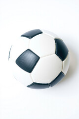 A Football Soccer Ball On A White Background