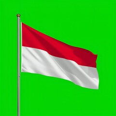 Obraz premium Indonesian Flag Symbol of Freedom and National Pride Waving Proudly