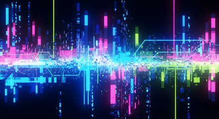 Abstract digital data visualization