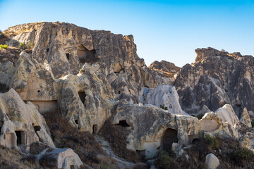 Landscape of Goreme valley in Cappadocia