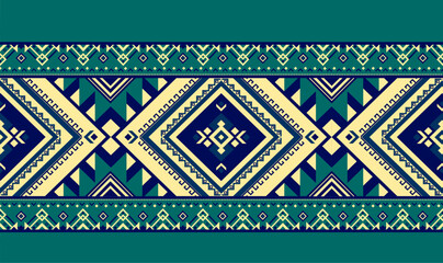Native pattern american tribal indian ornament pattern geometric ethnic textile texture tribal aztec pattern navajo mexican fabric seamless Vector decoration fashion
