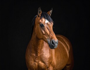 Fototapeta premium Close-up portrait of a horse (3)