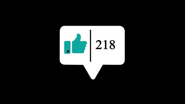 animation modern and like icon, animated counter quickly increasing to 500 leakage, on a black background and 4k video animation.