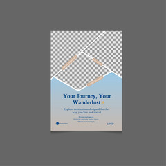 Modern creative traveling flyer design