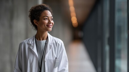 Woman in Lab Coat