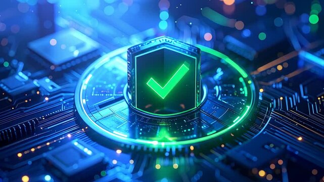 Cybersecurity Shield - Digital Security and Data Protection Concept.