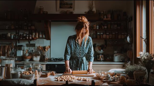 Baking memories in a cozy kitchen filled with warmth and creativity