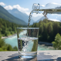 Pure Mountain Water Refreshment