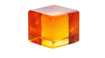 Agar cube background isolated on a Transparent background, PNG file.