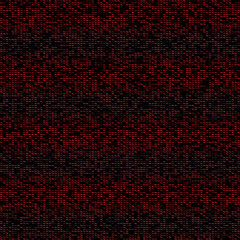 Seamless abstract pattern of tiny red geometric elements on black background. High-detail digital surface for futuristic projects, cyber designs, tech aesthetics, and creative graphics.