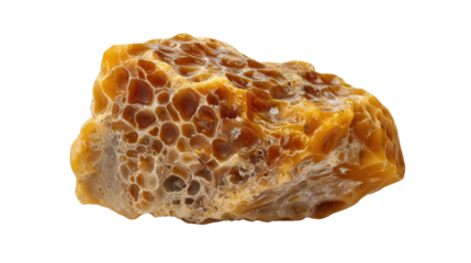 Ambergris lump background isolated on a Transparent background, PNG file.