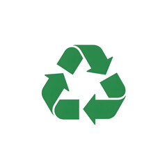 Green recycling symbol