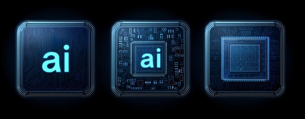 Artificial Intelligence Concept with Circuit Design