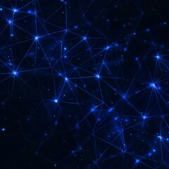 Abstract Blue Network Connections Background