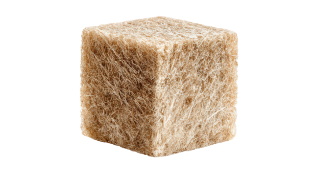 Bacuri pulp cube background isolated on a Transparent background, PNG file.