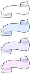 pastel ribbon