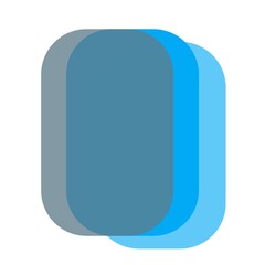 blue glossy icon on white background