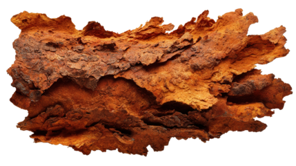Bark chip background isolated on a Transparent background, PNG file.
