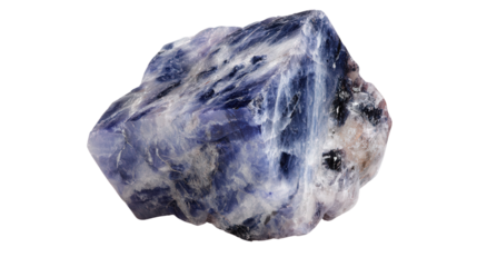 Blue john crystal background isolated on a Transparent background, PNG file.