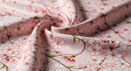 Cherry blossom fabric textile floral print