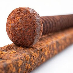 Rusty Nail and Bar, Corrosion , Metalwork