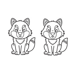 wolf animal cartoon for child