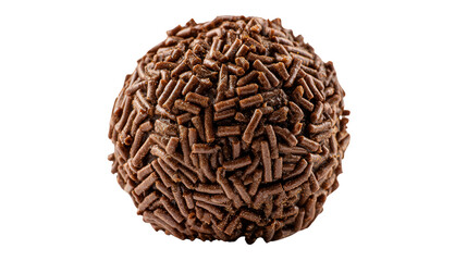Brigadeiro truffle background isolated on a Transparent background, PNG file.