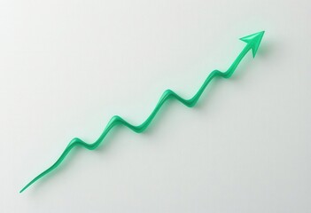 Financial Growth Visualized  A Soothing, Optimistic View