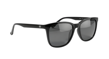 Black framed sunglasses stylishly displayed isolated PNG with Transparent Background