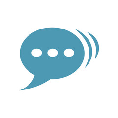 bubble chat  logo icon illustration flat