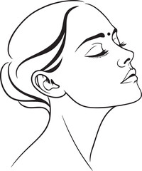 woman face silhouette