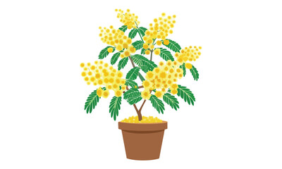 Cocktail & Mimosa Flower Icons | Champagne Glass, Drinks, Floral Decoration & Celebration Symbols