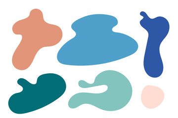Abstract Organic Shape Vector Illustration – Minimalist Fluid Form Design