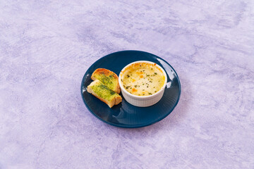 Baked spinach with cheese, spinach with cheese