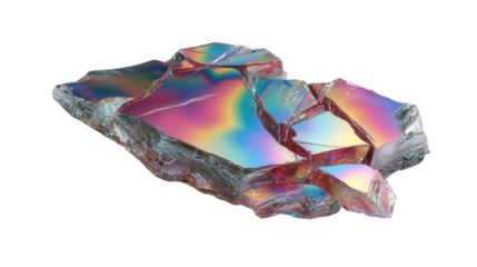 CD reflective shard background isolated on a Transparent background, PNG file.