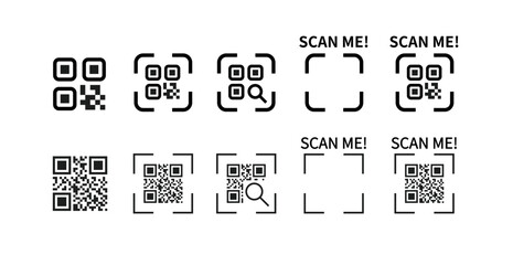Icon to scan the QR code with your smartphone. "Scan me" icon