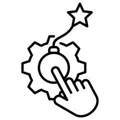 Debt Control Outline Icon